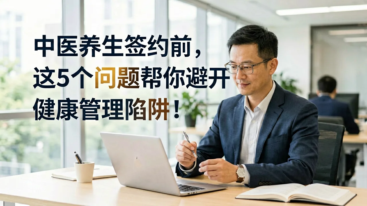 中医养生签约前，这5个问题帮你避开健康管理陷阱